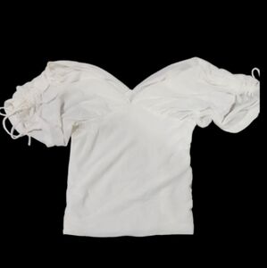 Vintage Newport News Elegant White Women's Top Med